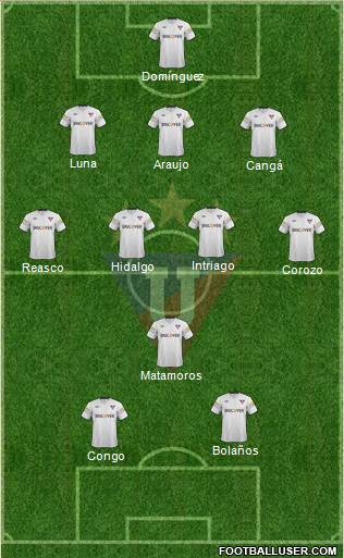 LDU de Quito Formation 2014