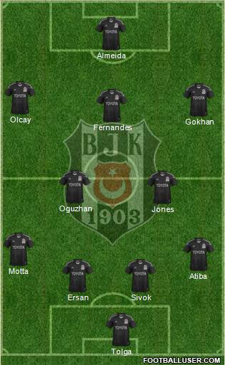 Besiktas JK Formation 2014