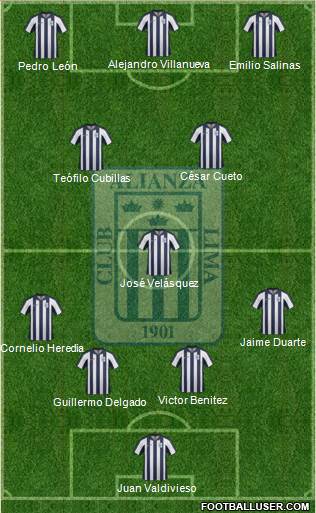C Alianza Lima Formation 2014