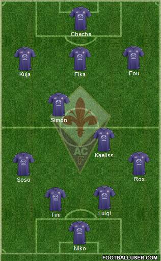 Fiorentina Formation 2014
