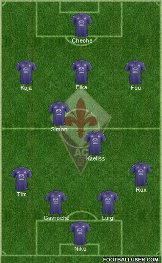 Fiorentina Formation 2014