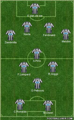 Newcastle United Formation 2014