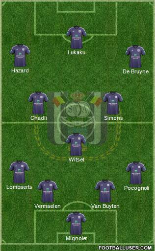 RSC Anderlecht Formation 2014