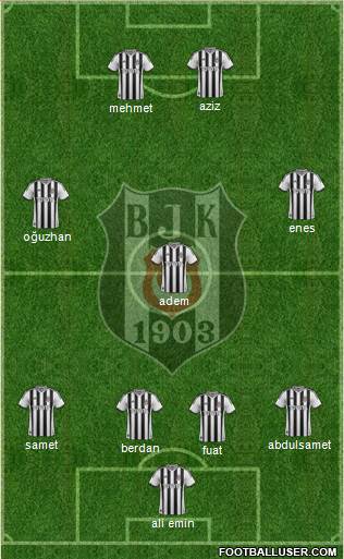 Besiktas JK Formation 2014