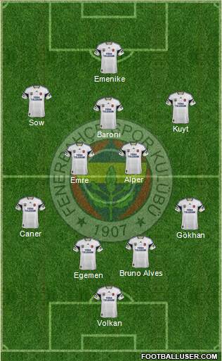 Fenerbahçe SK Formation 2014