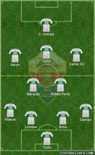 Elche C.F., S.A.D. Formation 2014