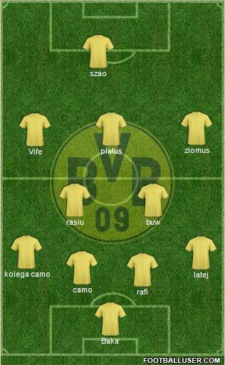 Borussia Dortmund Formation 2014