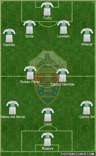 Elche C.F., S.A.D. Formation 2014