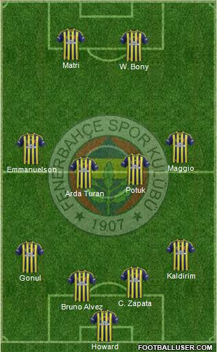 Fenerbahçe SK Formation 2014