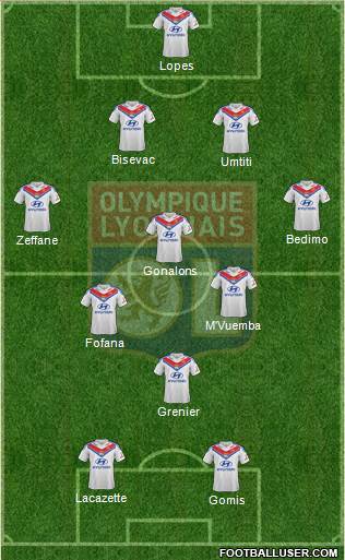 Olympique Lyonnais Formation 2014