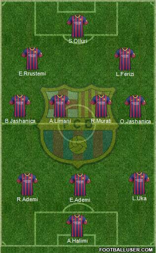 F.C. Barcelona Formation 2014