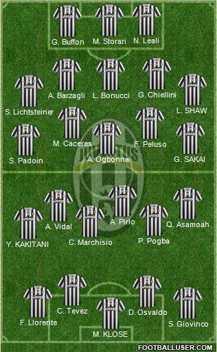 Juventus Formation 2014