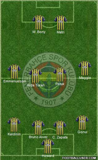 Fenerbahçe SK Formation 2014