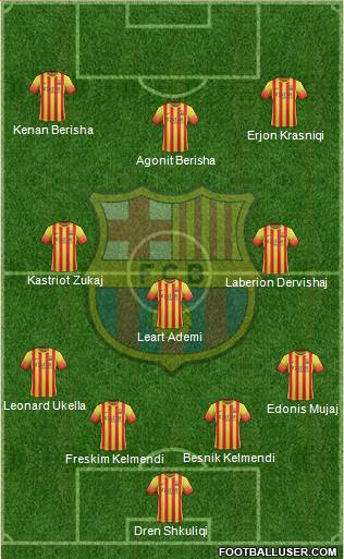 F.C. Barcelona Formation 2014