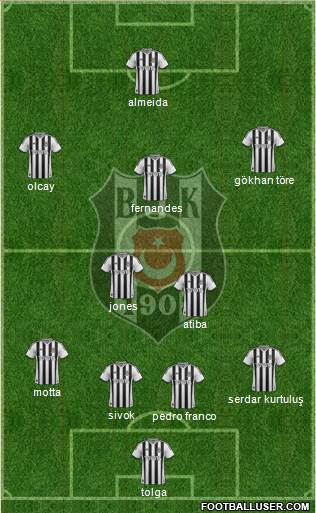 Besiktas JK Formation 2014