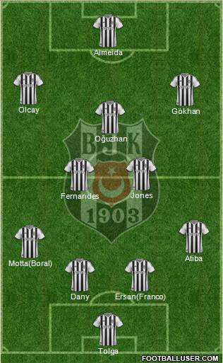Besiktas JK Formation 2014