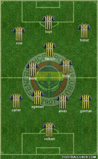 Fenerbahçe SK Formation 2014