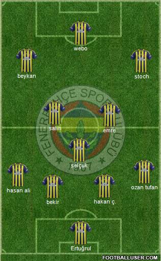 Fenerbahçe SK Formation 2014
