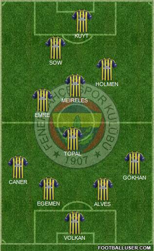 Fenerbahçe SK Formation 2014