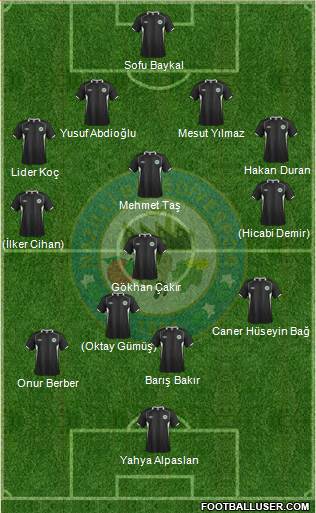 Nazilli Belediyespor Formation 2014