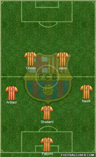 F.C. Barcelona Formation 2014