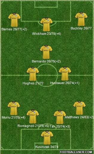 Brighton and Hove Albion Formation 2014