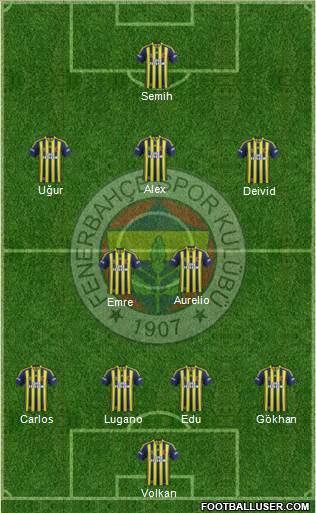 Fenerbahçe SK Formation 2014