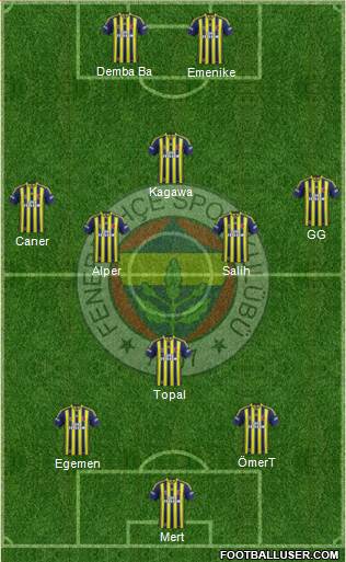Fenerbahçe SK Formation 2014