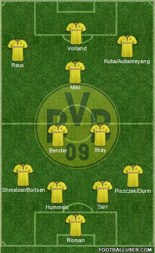 Borussia Dortmund Formation 2014