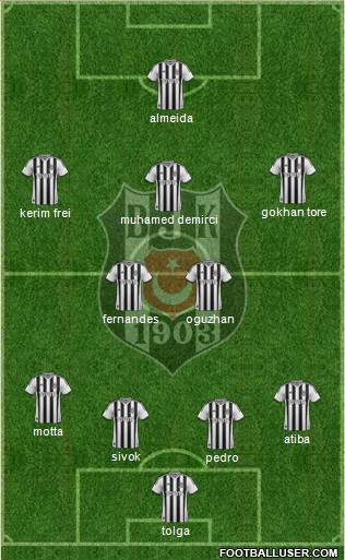 Besiktas JK Formation 2014