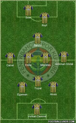Fenerbahçe SK Formation 2014
