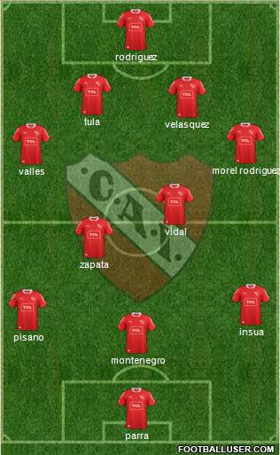 Independiente Formation 2014