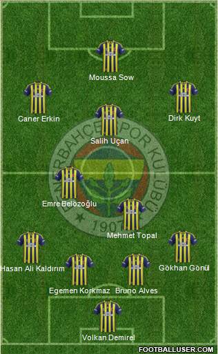 Fenerbahçe SK Formation 2014