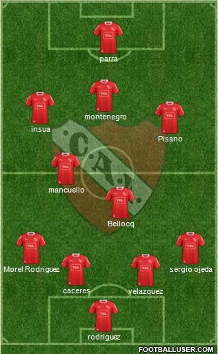 Independiente Formation 2014