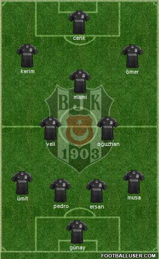Besiktas JK Formation 2014