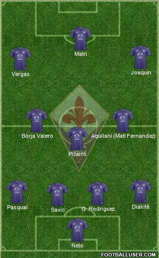 Fiorentina Formation 2014