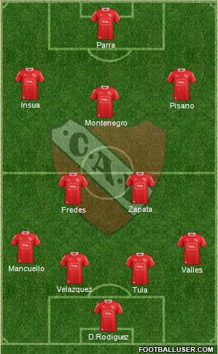 Independiente Formation 2014