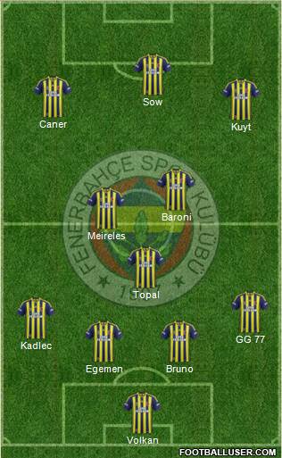 Fenerbahçe SK Formation 2014