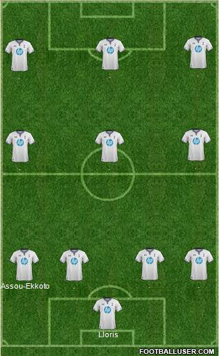 Tottenham Hotspur Formation 2014