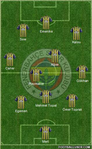 Fenerbahçe SK Formation 2014
