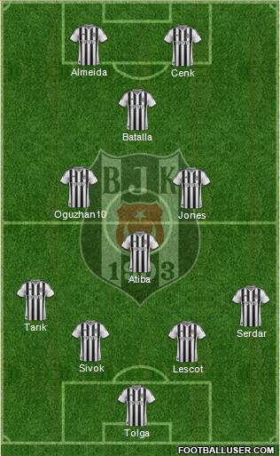 Besiktas JK Formation 2014