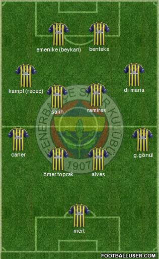 Fenerbahçe SK Formation 2014