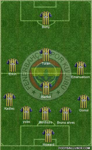 Fenerbahçe SK Formation 2014