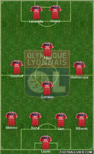 Olympique Lyonnais Formation 2014
