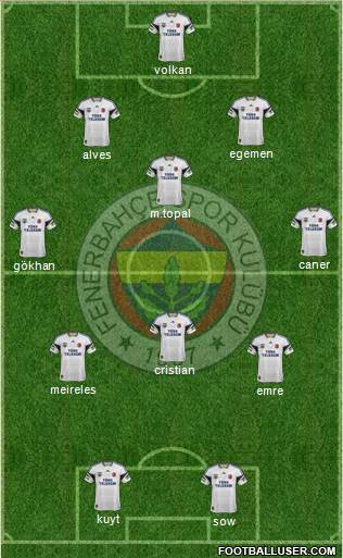 Fenerbahçe SK Formation 2014