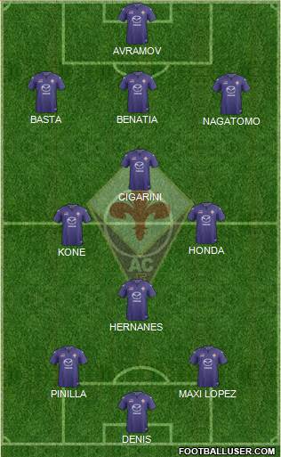Fiorentina Formation 2014