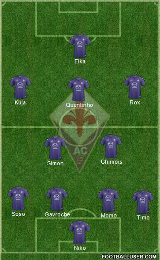 Fiorentina Formation 2014