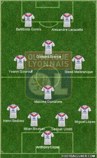 Olympique Lyonnais Formation 2014