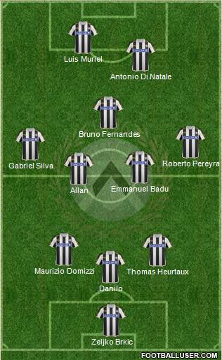 Udinese Formation 2014