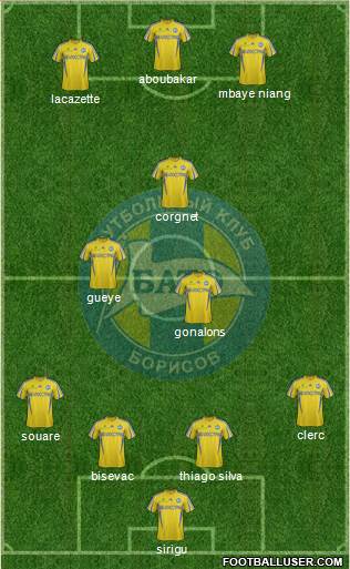 BATE Borisov Formation 2014